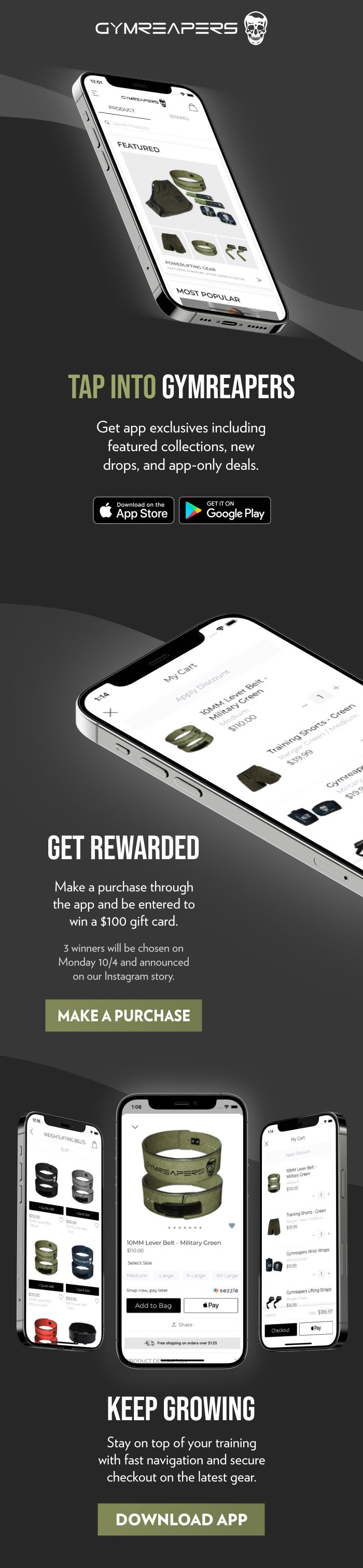 Gymreapers App Campaign